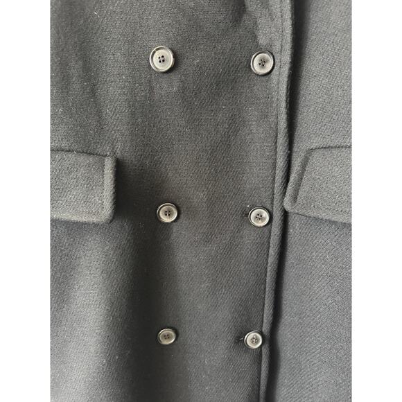 Zara Manteco Oversize Wool Masculine Double Breasted Coat Size Medium - Picture 4 of 14